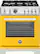 Front. Bertazzoni - 30" Professional Series range - Electric self clean oven - 4 brass burners - Yellow.