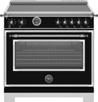 Bertazzoni - 36" Heritage Series range - Electric self clean oven - 5 induction zones - Black - Front_Zoom