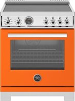 Bertazzoni - 30" Professional Series range - Electric self clean oven - 4 induction zones - Orange - Front_Zoom