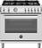 Front. Bertazzoni - 36" Professional Series range - Gas oven - 5 aluminum burners - Stainless Steel.