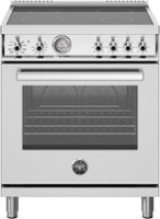 Bertazzoni - 30" Professional Series range - Electric oven - 4 ceran heating zones - Stainless Steel - Front_Zoom
