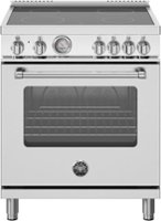 Bertazzoni - 30" Master Series range - Electric oven - 4 ceran heating zones - Stainless Steel - Front_Zoom