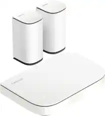Angle. Linksys - Velop AX3000 Dual Band Micro Mesh System (3-pack) - White.