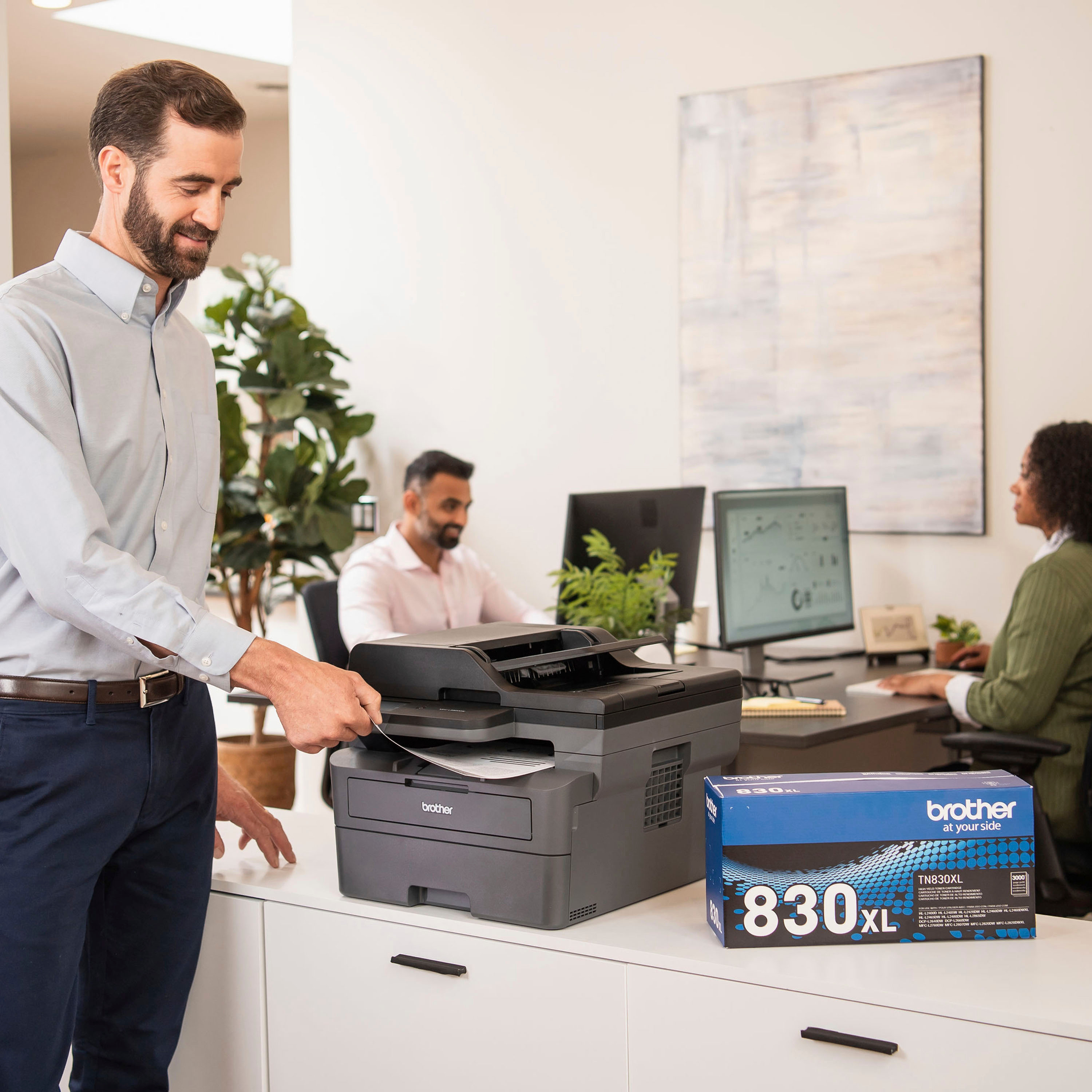 Brother MFC-L2750DW Wireless Black-and-White All-In-One Refresh  Subscription Eligible Laser Printer Gray MFC-L2750DW - Best Buy