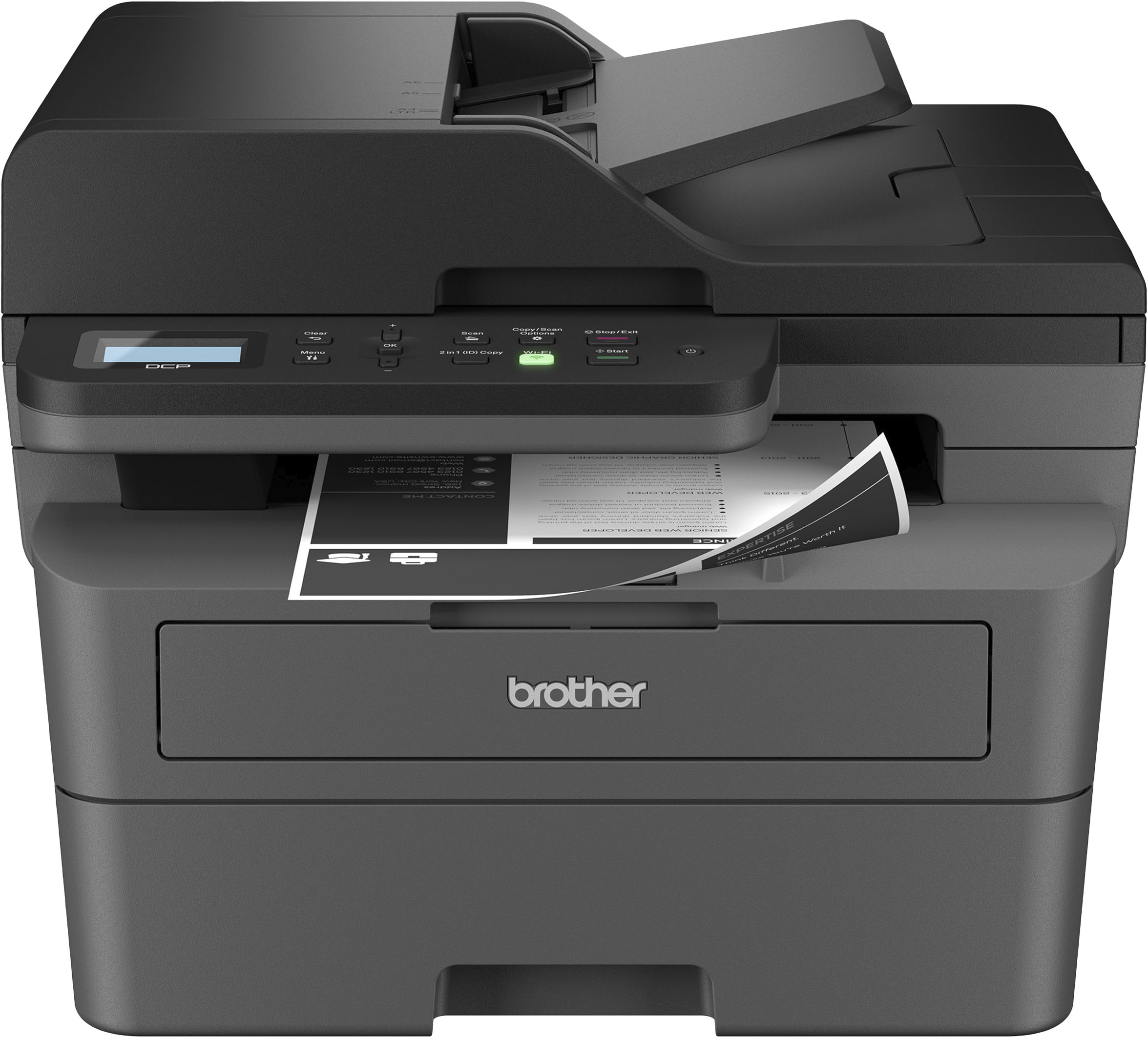 Brother Monochrome Laser All-in-One MFCL2710DW Value Version  (MFCL2717DW) adds 2-Year Warranty : Office Products