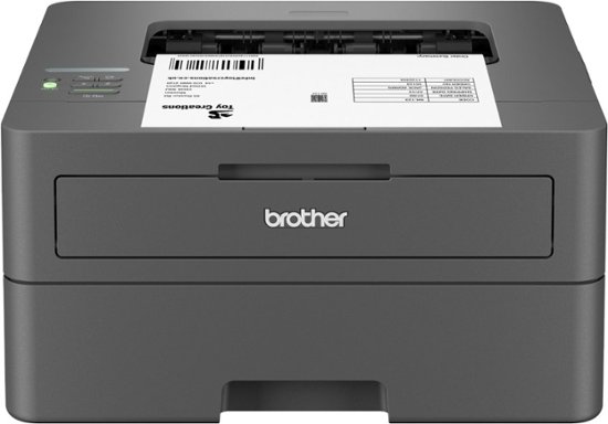 Front. Brother - HL-L2405W Wireless Black-and-White Refresh Subscription Eligible Laser Printer - Gray.