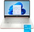 Angle. HP - 14" Laptop - Intel Celeron - 4GB Memory - 128GB eMMC - Rose Gold.