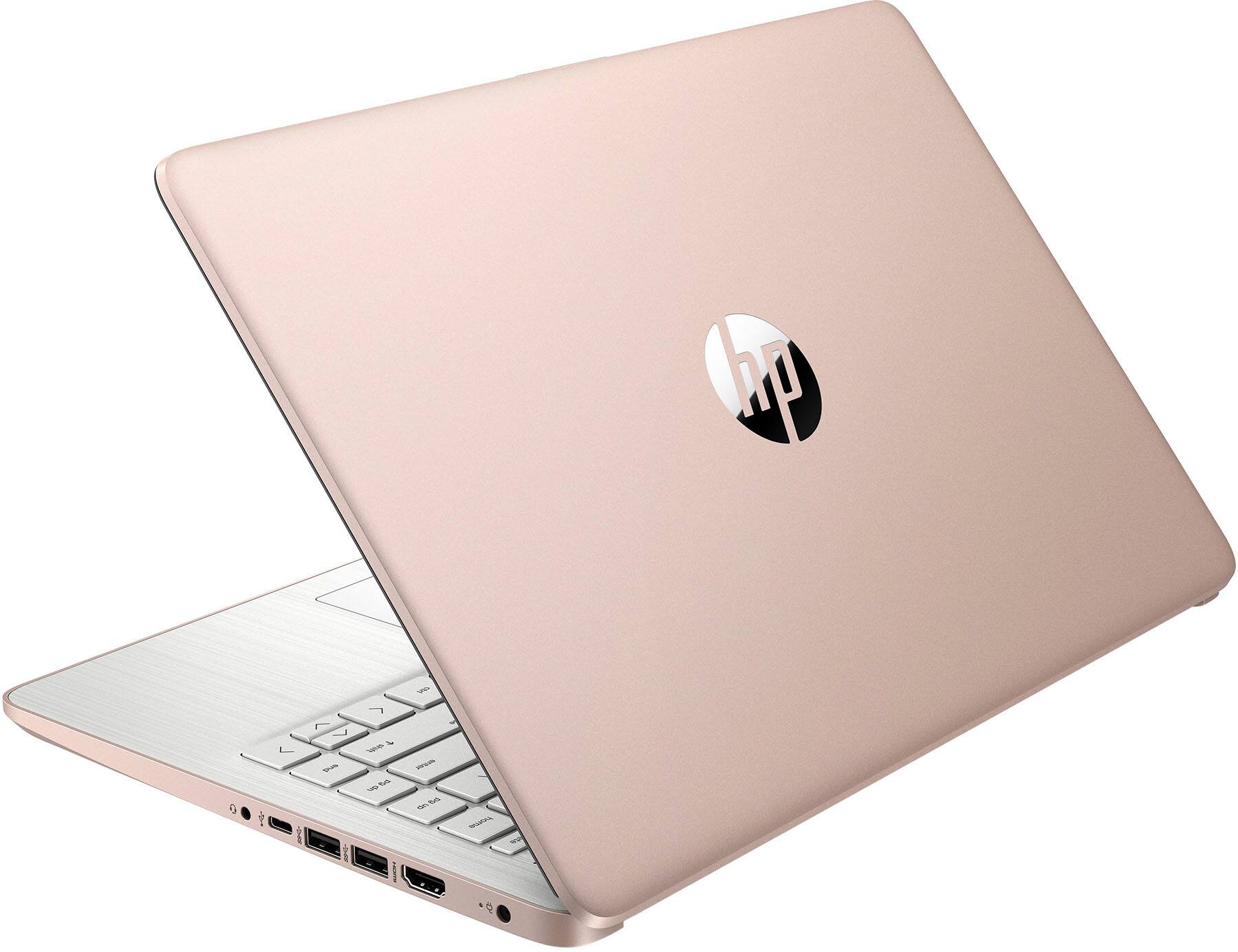 Alt View 4. HP - 14" Laptop - Intel Celeron - 4GB Memory - 128GB eMMC - Rose Gold.