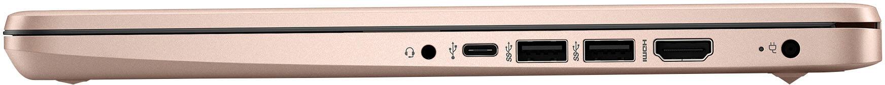 Alt View 7. HP - 14" Laptop - Intel Celeron - 4GB Memory - 128GB eMMC - Rose Gold.