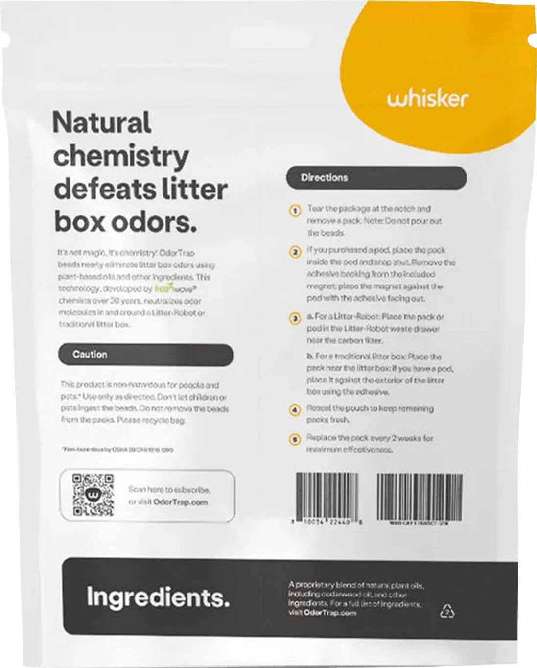 Back. Whisker - OdorTrap® Pod + Pack.