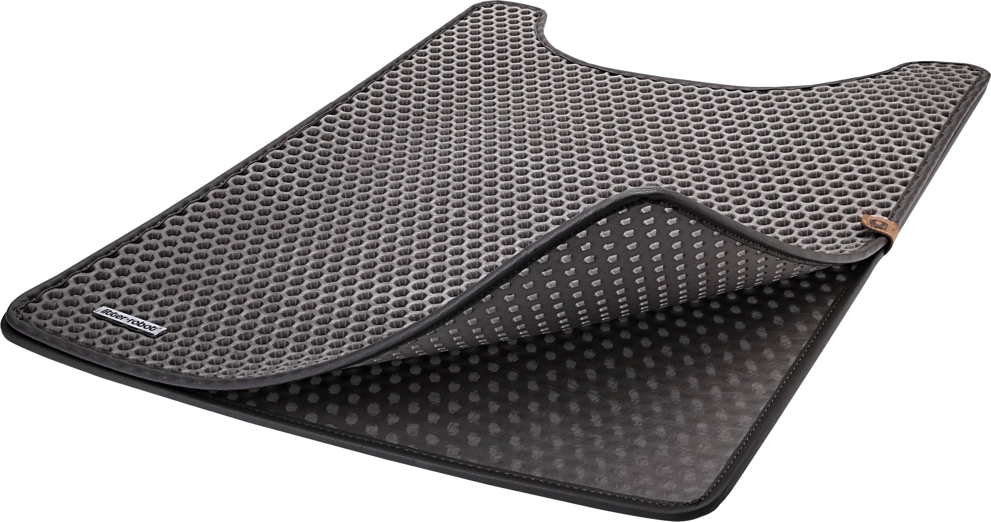 Left. Whisker - Litter-Robot LitterTrap® Mat - Black.