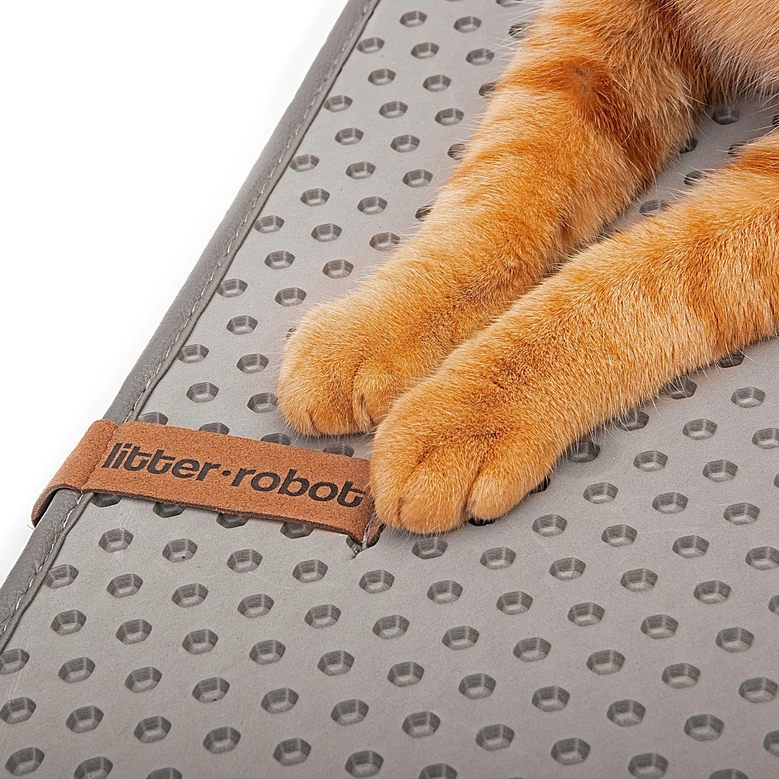 Back. Whisker - Litter-Robot LitterTrap® Mat - Gray.