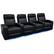 Angle. Valencia Theater Seating - Valencia Piacenza Power Headrest Row of 4 Premium Top Grain Grade 9000 Leather Home Theater Seating - Black.
