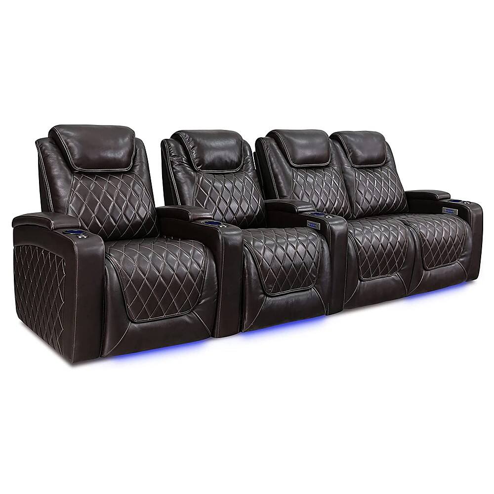 Best Buy: Valencia Theater Seating Valencia Oslo Row of 4 Loveseat ...