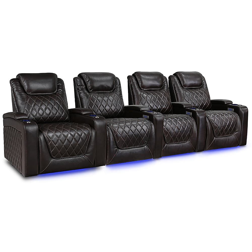 Best Buy Valencia Theater Seating Valencia Oslo XL Row of 4 Premium Top Grain Nappa 11000
