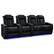 Angle. Valencia Theater Seating - Valencia Tuscany Slim Ultimate Row of 4 Loveseat Right Semi-Aniline Italian Nappa 20000 Leather Home Theater Seating - Onyx.