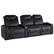 Angle. Valencia Theater Seating - Valencia Oslo XL Row of 3 Loveseat Right Premium Top Grain Nappa 11000 Leather Home Theater Seating - Black.