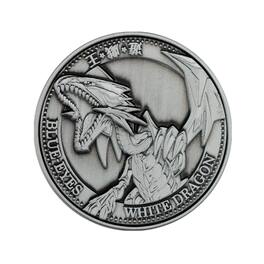 Fanattik - Yu-Gi-Oh! Blue-Eyes White Dragon Limited Edition Embossed Collectible Coin - Silver
