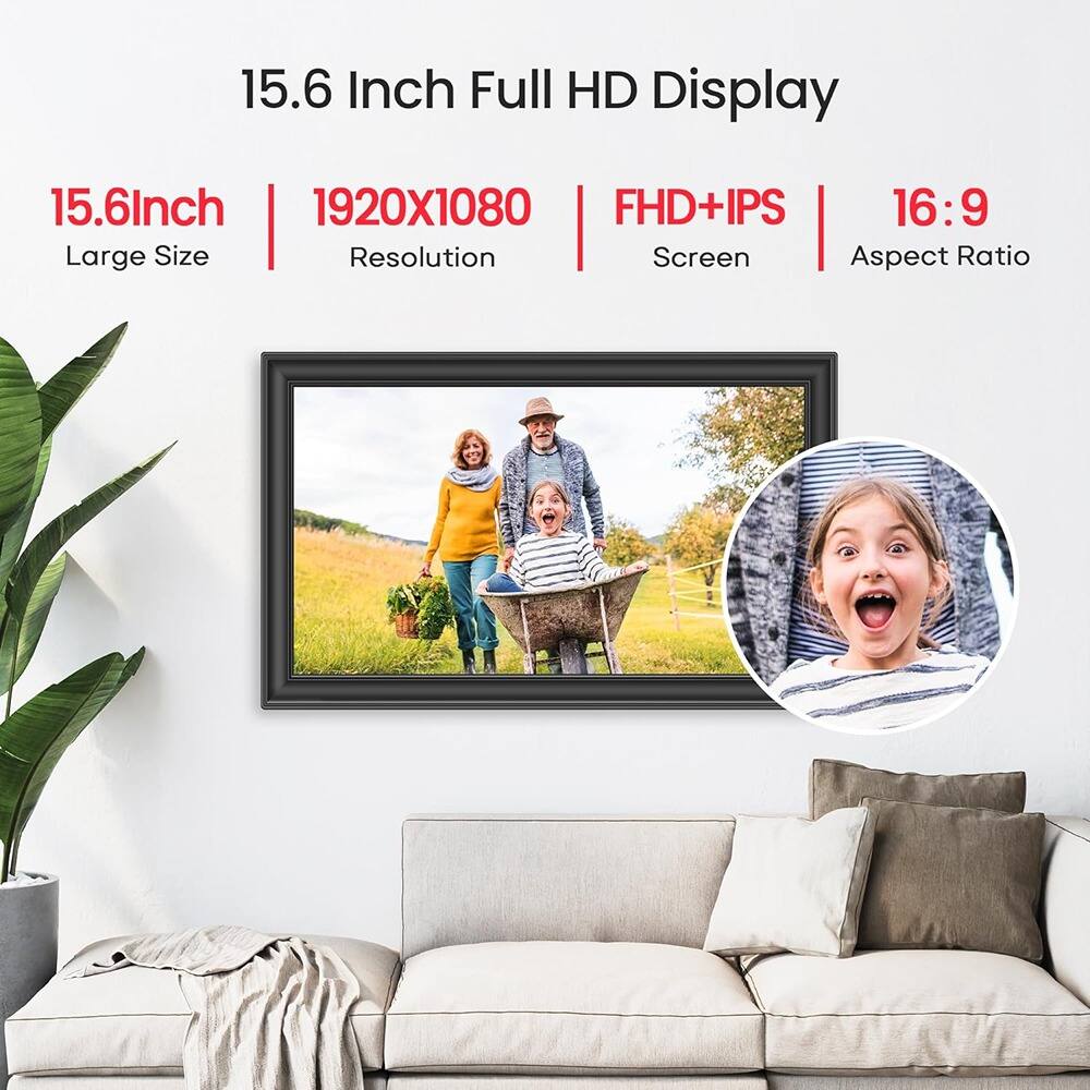 15.6 Inch Full HD Display

15.6 Inch  
Large Size

1920x1080  
Resolution

FHD+IPS  
Screen

16:9  
Aspect Ratio