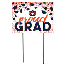 Jardine - Auburn Tigers 18'' x 24'' Grad Yard Sign - White