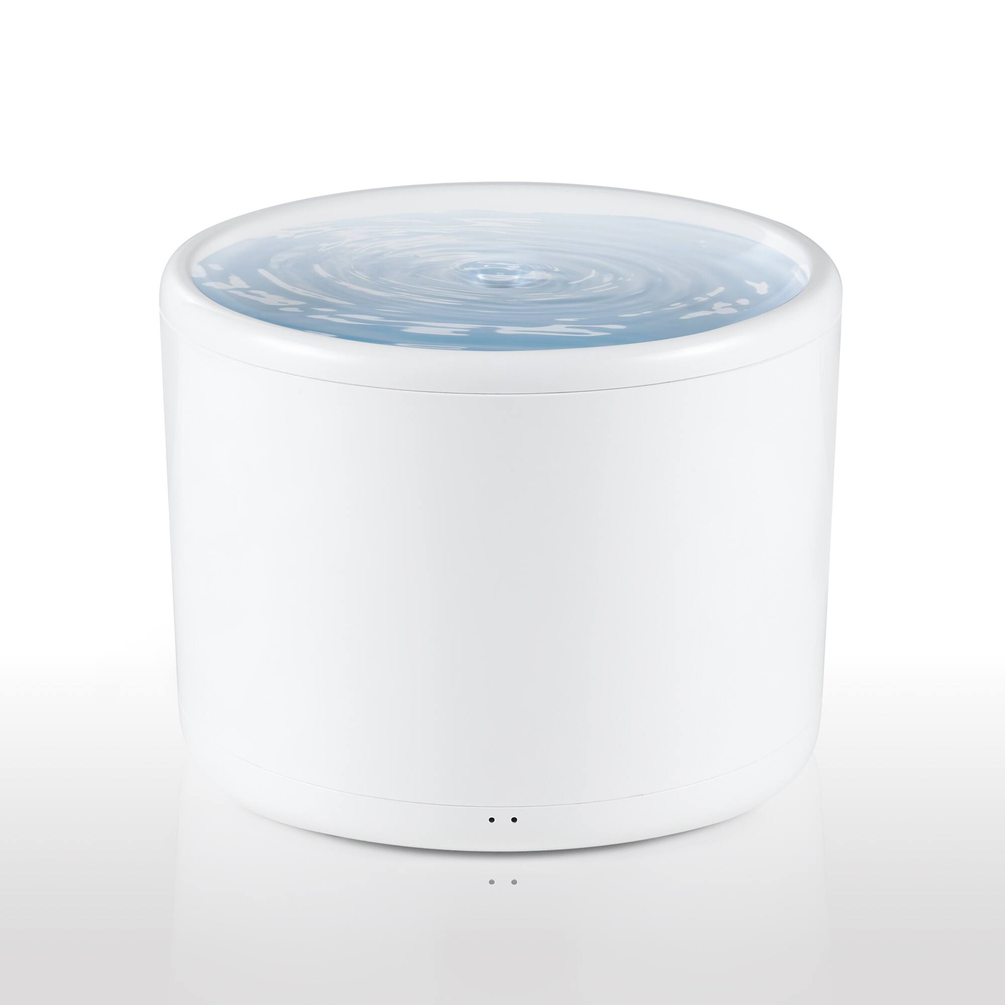 Front. HOM - Pet Water Fountain - 2L Automatic Cat Water Fountain, Dog Water Dispenser with Filtration System, for Cats and Dogs - White.