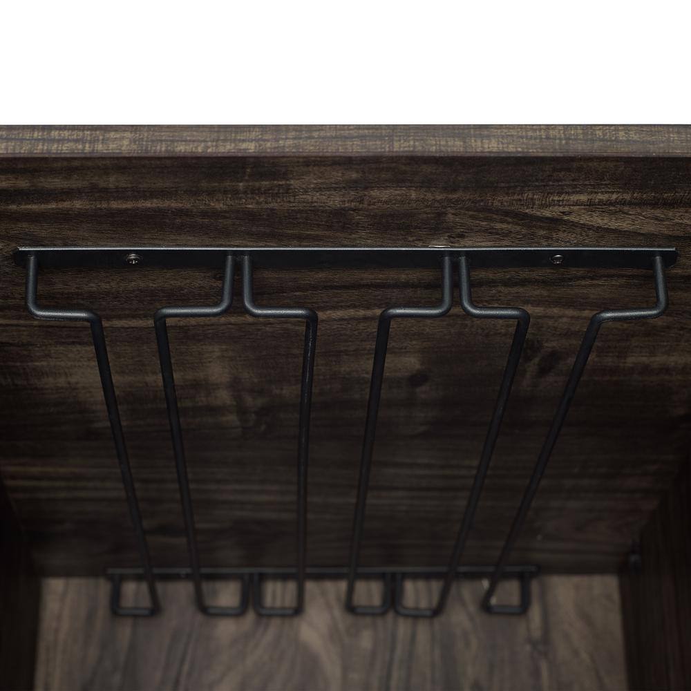 Alt View 9. Crosley Furniture - Jacobsen Bar Cabinet - Brown Ash.