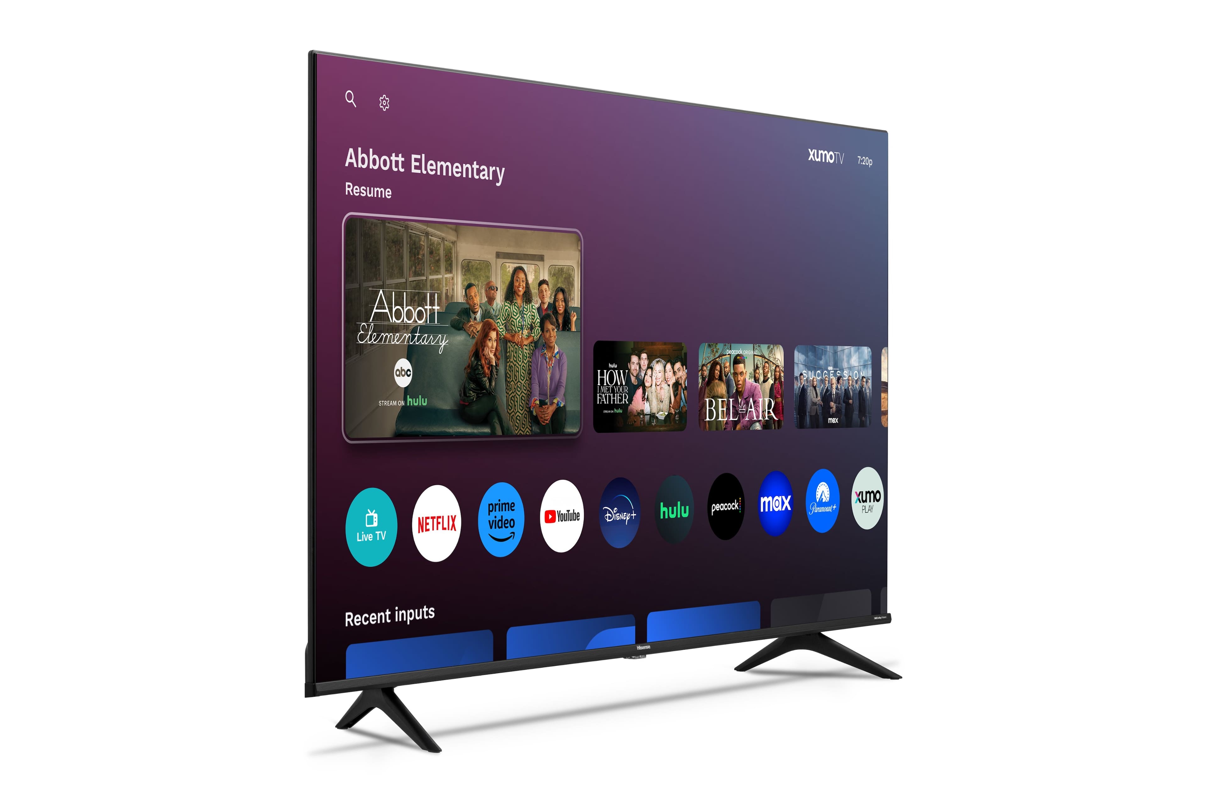 Left. Hisense - 65" Class A6 Series LED 4K UHD Smart Xumo TV - Black.
