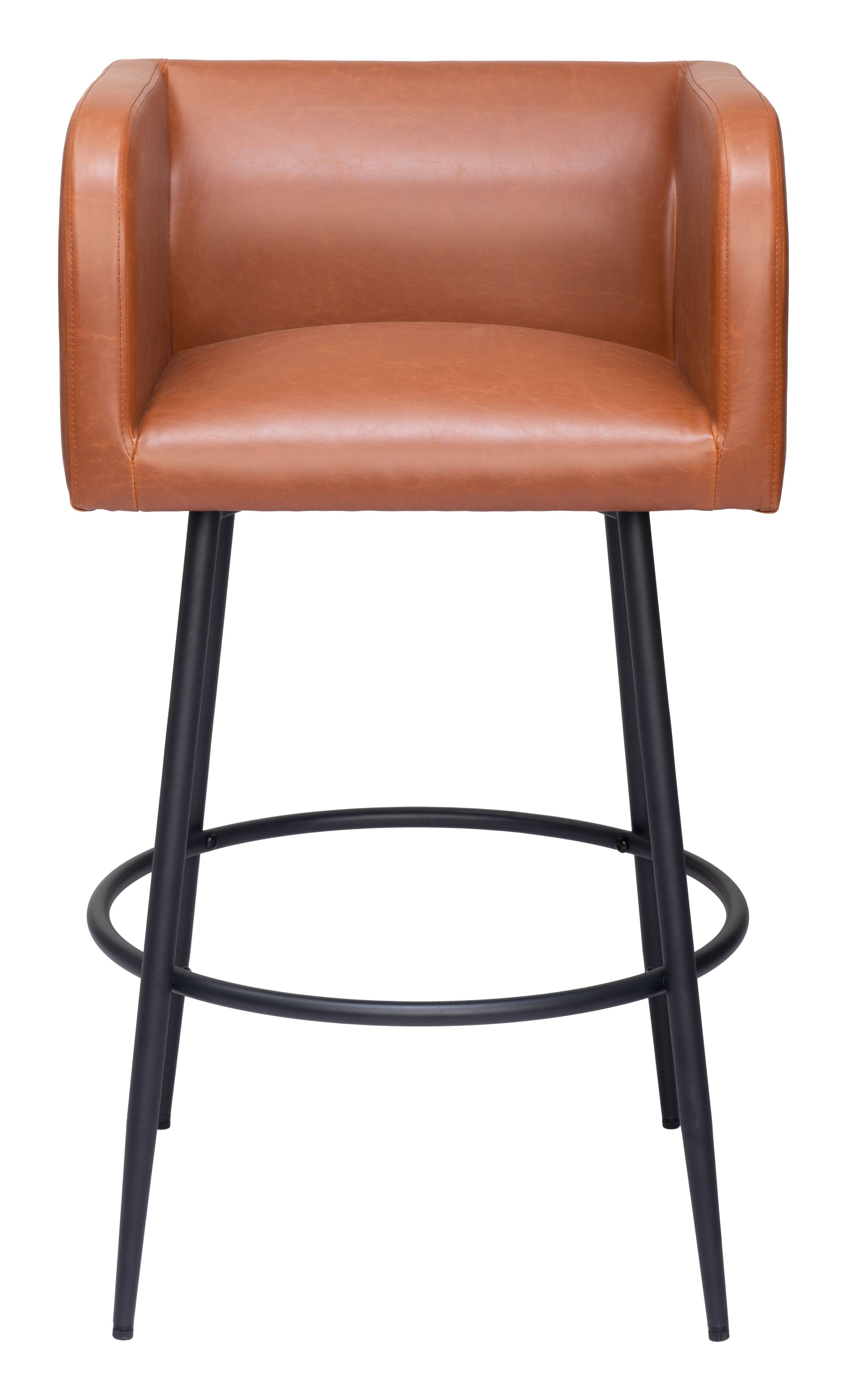Alt View 1. Hivvago - Horbat Barstool (Set of 2) Brown - Brown.