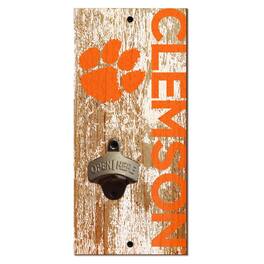 Fan Creations - Clemson Tigers Distressed Bottle Opener - Multicolor