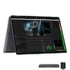 Front. HP - HP OmniBook 14" Touchscreen 2-in-1 Laptop,Ultra 7 256V,16GB RAM,512GB SSD+1TB Dock,Backlit,Fingerprint,Win11 Pro,Gray - Gray.