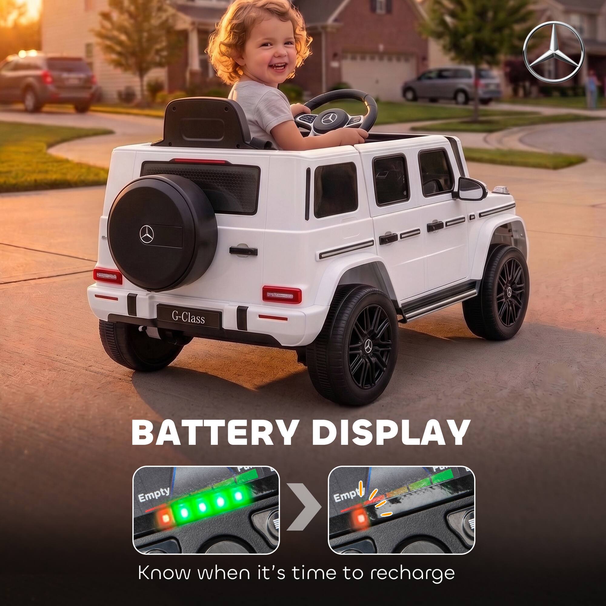 G-Class

BATTERY DISPLAY
Empty

Know when it's time to recharge