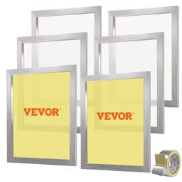VEVOR - Screen Printing Kit, 6 Pieces Aluminum Silk Screen Printing Frames, 20x24inch Silk Screen Printing Frame - Silver