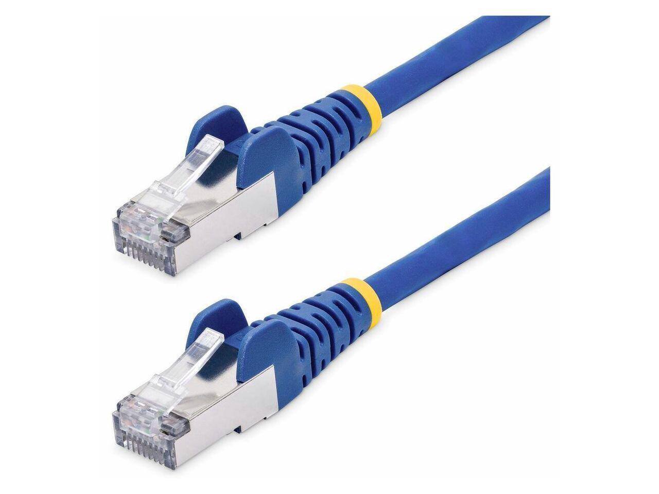 Alt View 3. StarTech.com - StarTech 1ft Blue CAT8 Cable, 25G/40G, 2000MHz, 100W PoE, Shielded Patch - NLBL-1F-CAT8-PATCH.