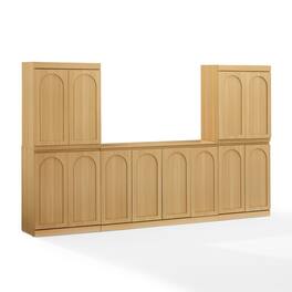 Crosley Furniture - Marco 3-Piece Entertainment Center - Sideboard & 2 Pantries - Brown