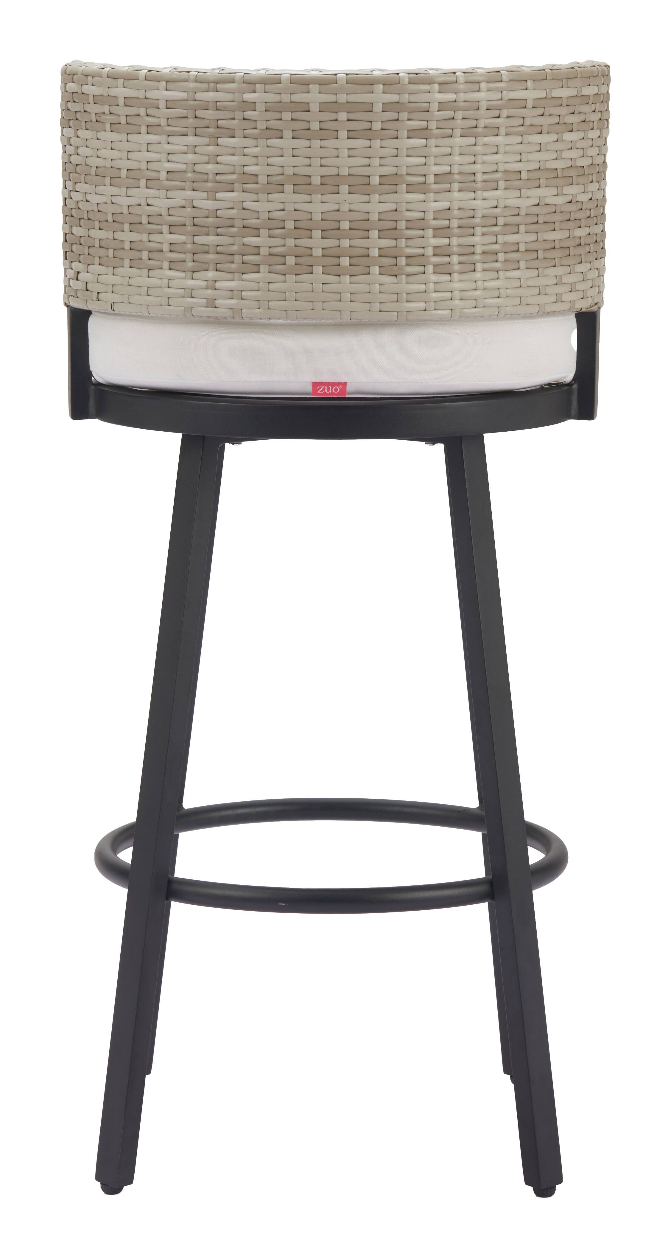 Alt View 2. Hivvago - Midnight Wave Barstool White - White.