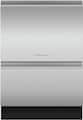 Fisher & Paykel - Top Control Stainless Steel Built-in Double DishDrawer with 44 dBA - Stainless Steel