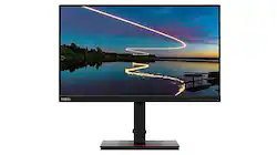 Lenovo - ThinkVision 23.8" IPS LED FHD 60hz Monitor (USB, HDMI) - Raven Black - Front_Zoom