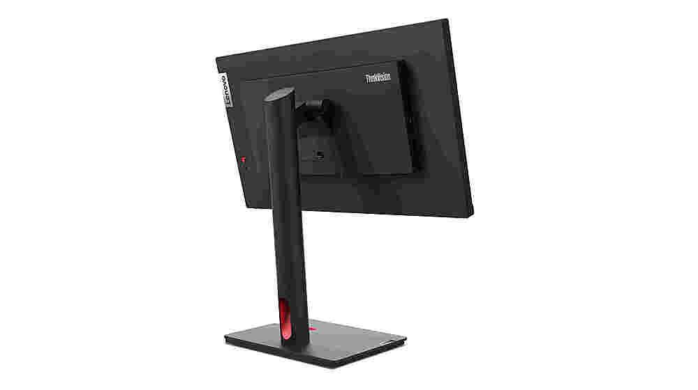 Alt View 1. Lenovo - ThinkVision 21.5" IPS LED FHD 60hz Monitor (HDMI, USB,  VGA) - Raven Black.