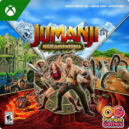 Front. Outright Games - Jumanji: Wild Adventures. - E10+ (Everyone 10+)