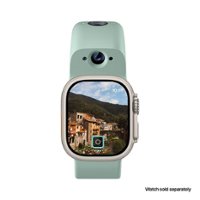 Wristcam - Camera Band Medium/Large (Fits 42-49mm) for Apple Watch Ultra, Series 9, Series 8 , Series SE - Sage - Angle_Zoom
