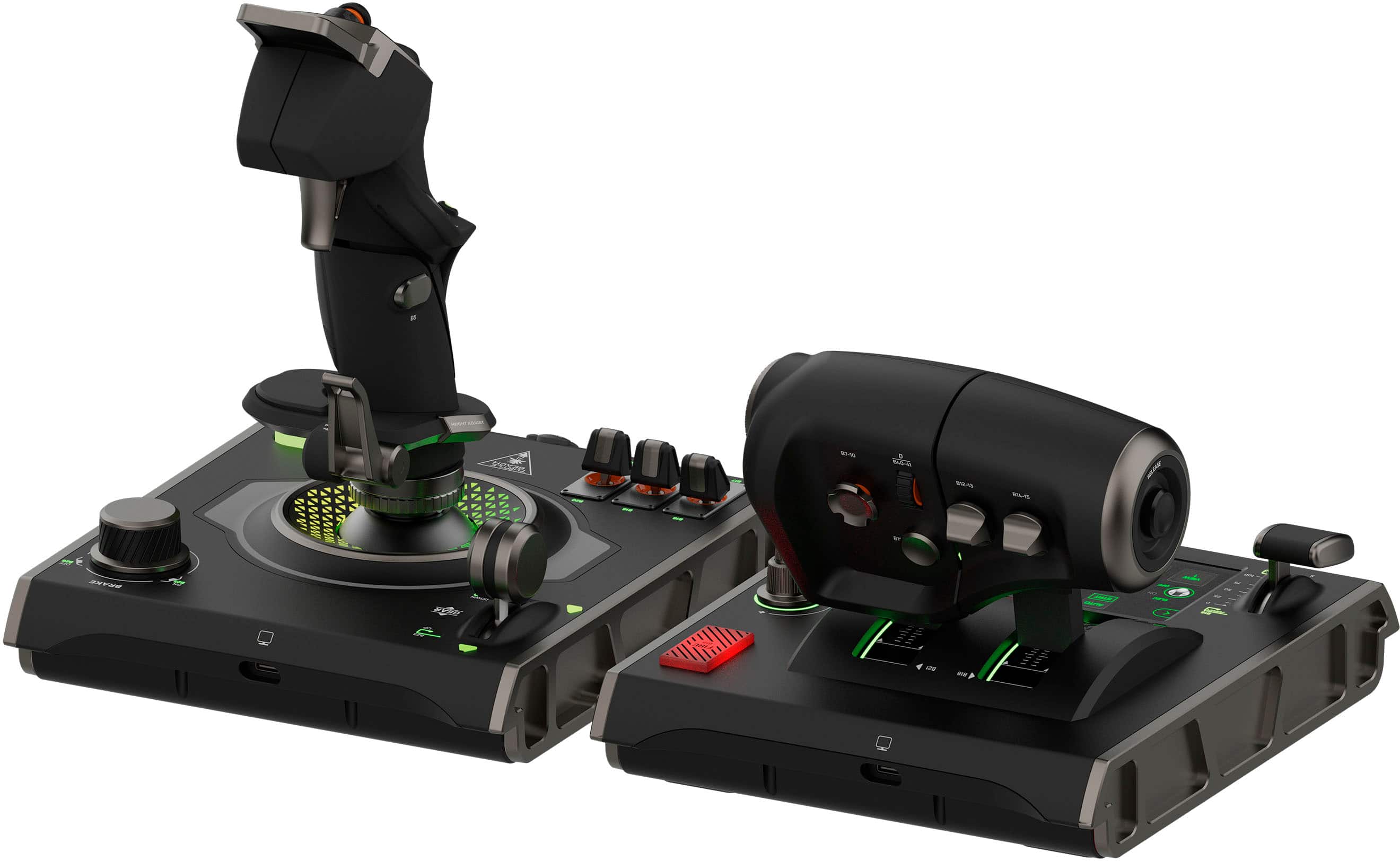 Back. Turtle Beach - Turtle Beach VelocityOne Flightdeck Universal HOTAS Simulation System Joystick & Throttle for Windows 10 & 11 PCs - Black.