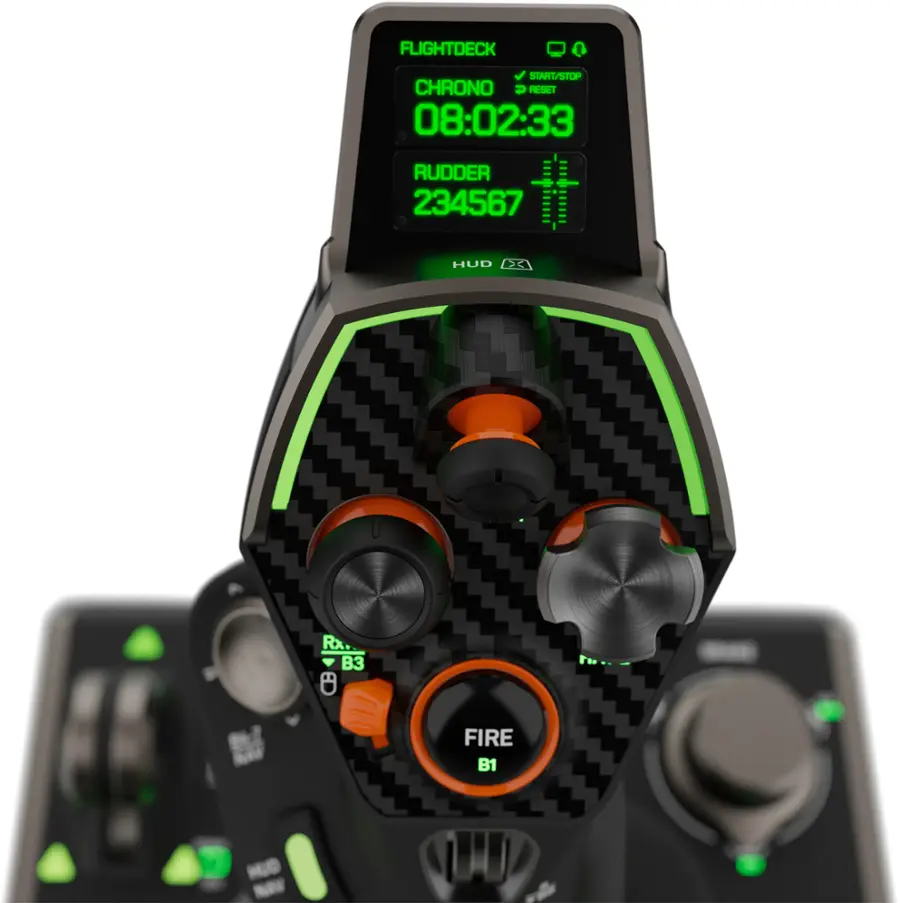 Alt View 12. Turtle Beach - Turtle Beach VelocityOne Flightdeck Universal HOTAS Simulation System Joystick & Throttle for Windows 10 & 11 PCs - Black.
