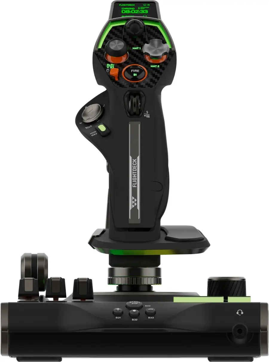 Alt View 13. Turtle Beach - Turtle Beach VelocityOne Flightdeck Universal HOTAS Simulation System Joystick & Throttle for Windows 10 & 11 PCs - Black.