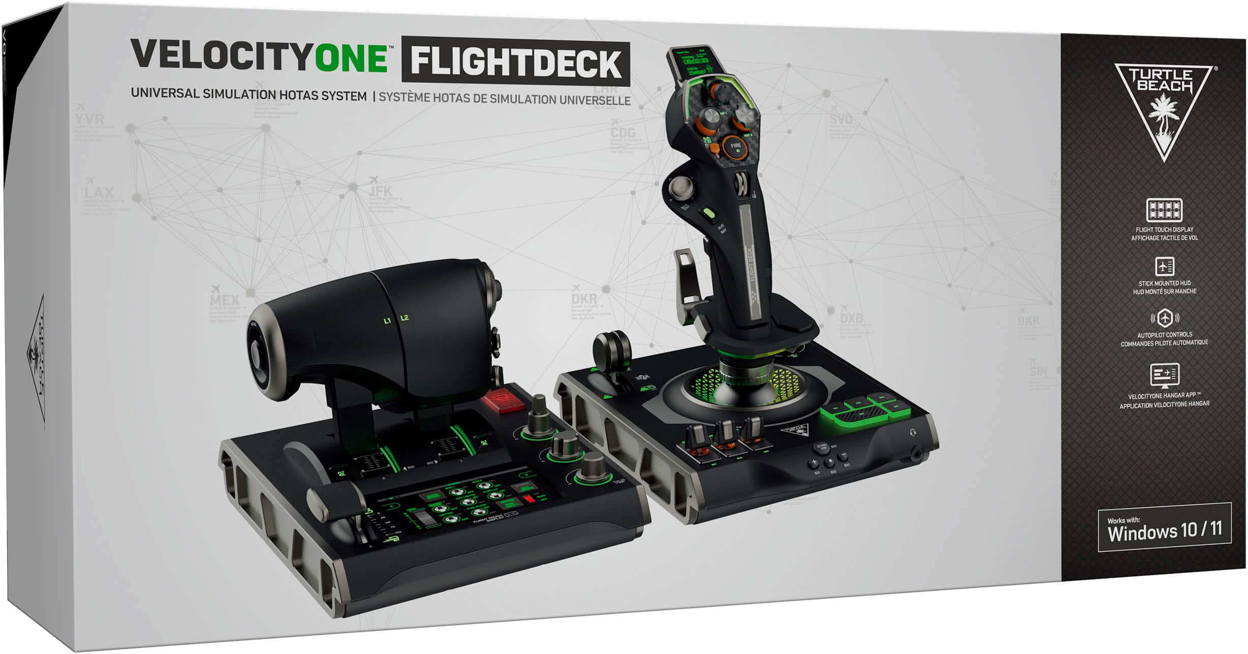 Alt View 21. Turtle Beach - Turtle Beach VelocityOne Flightdeck Universal HOTAS Simulation System Joystick & Throttle for Windows 10 & 11 PCs - Black.