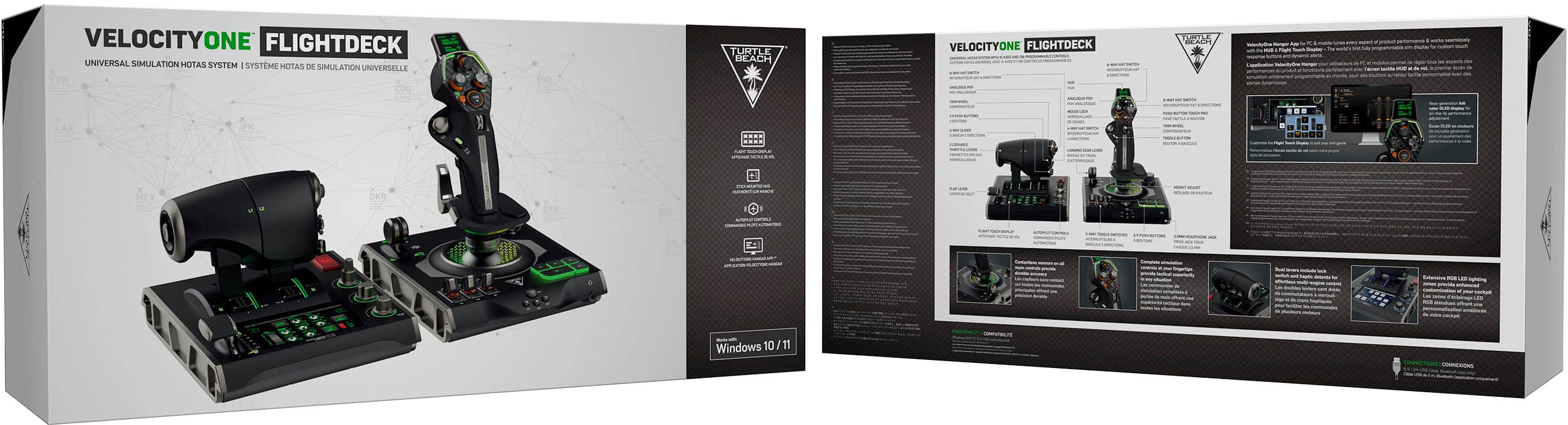 Alt View 22. Turtle Beach - Turtle Beach VelocityOne Flightdeck Universal HOTAS Simulation System Joystick & Throttle for Windows 10 & 11 PCs - Black.