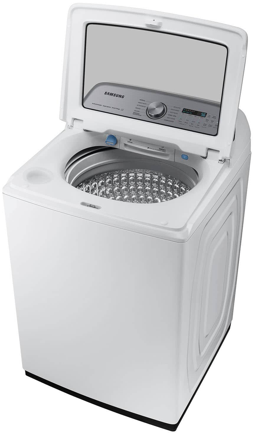 Alt View 14. Samsung - 5.2 Cu. Ft. High-Efficiency Smart Top Load Washer with Super Speed Wash - White.