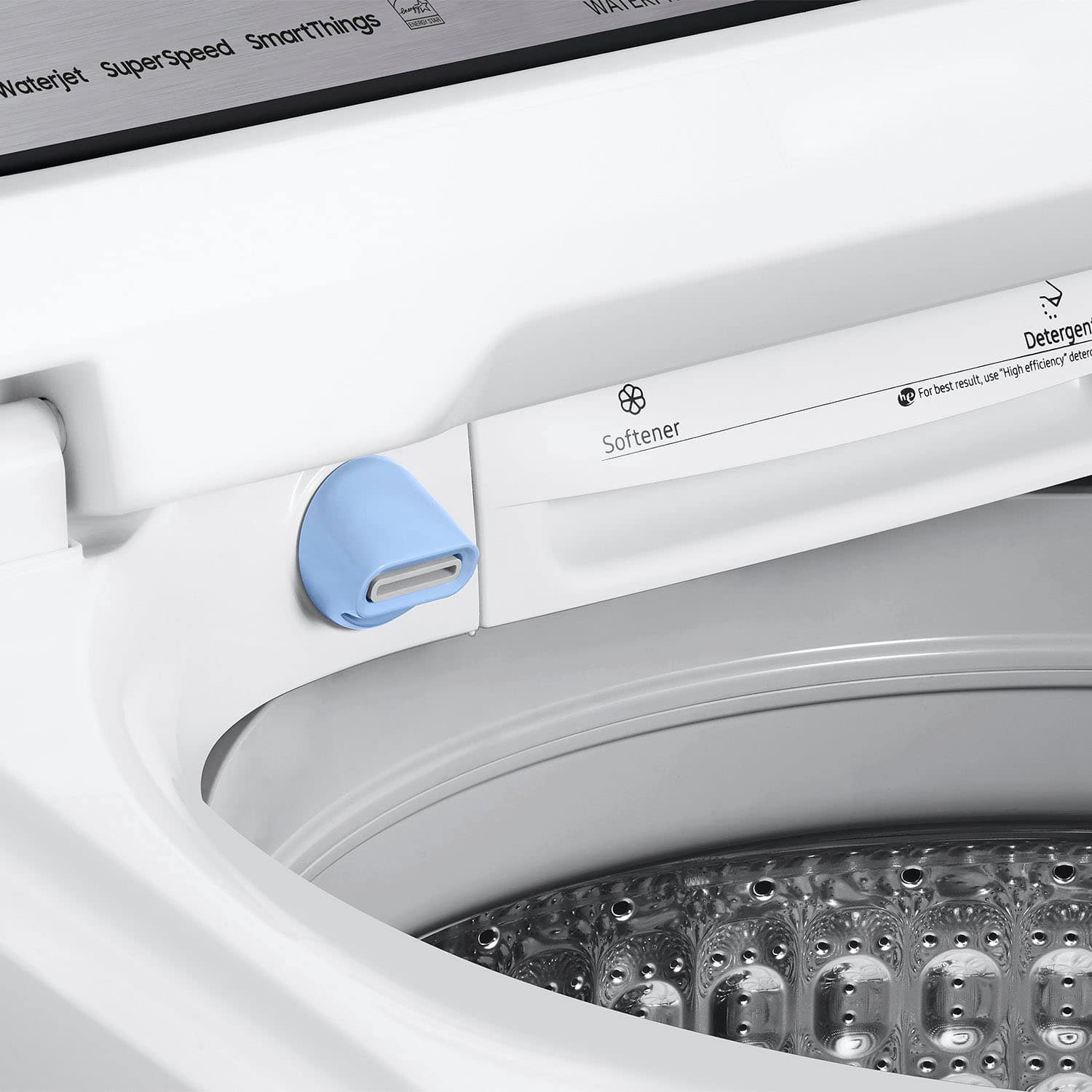 Alt View 19. Samsung - 5.2 Cu. Ft. High-Efficiency Smart Top Load Washer with Super Speed Wash - White.