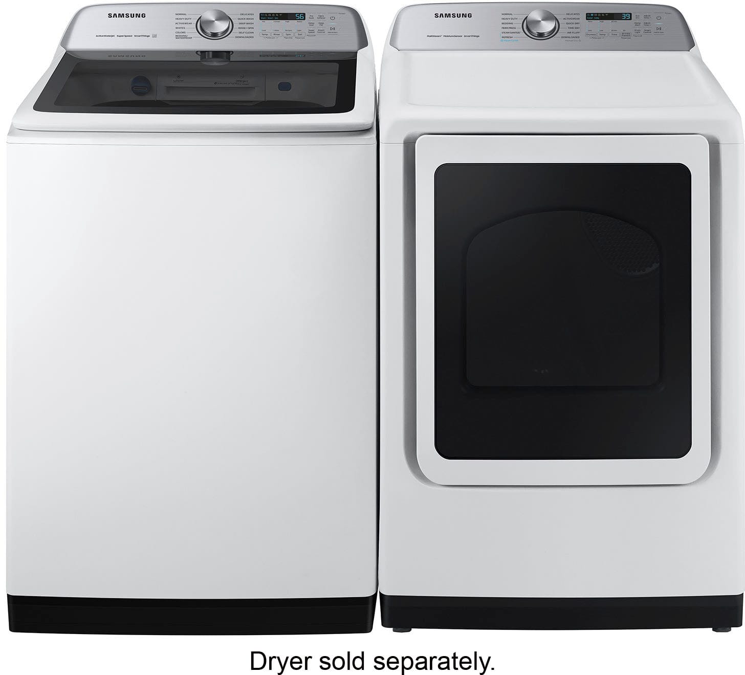 Alt View 22. Samsung - 5.2 Cu. Ft. High-Efficiency Smart Top Load Washer with Super Speed Wash - White.