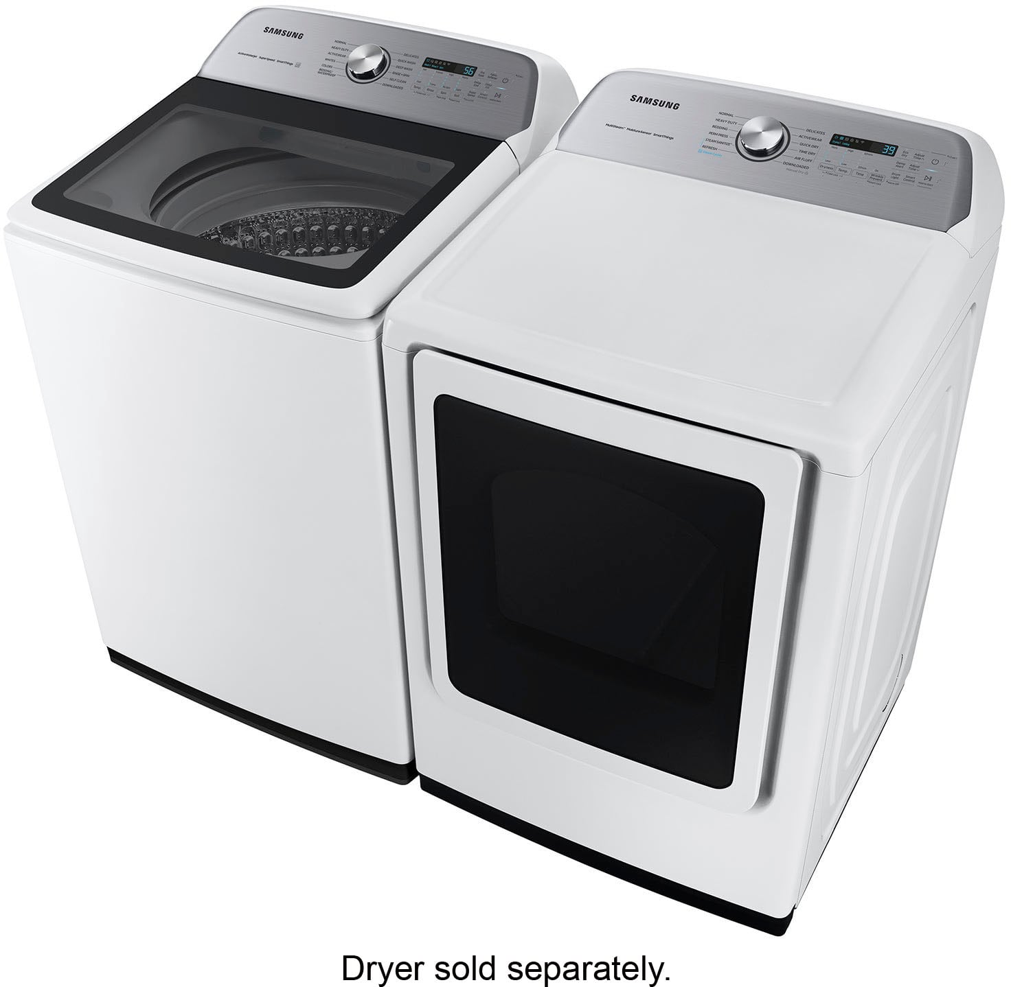 Alt View 23. Samsung - 5.2 Cu. Ft. High-Efficiency Smart Top Load Washer with Super Speed Wash - White.
