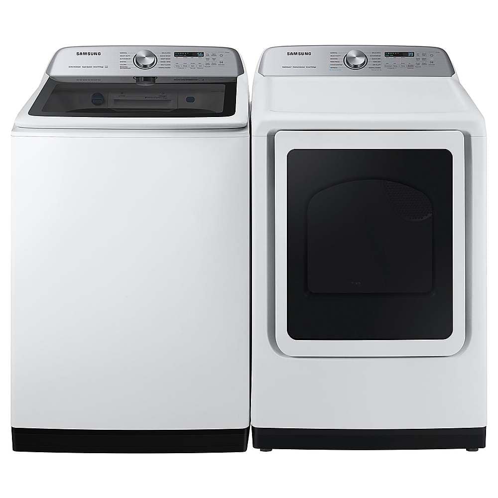 Alt View 22. Samsung - 5.1 Cu. Ft. High-Efficiency Smart Top Load Washer with ActiveWave Agitator - White.